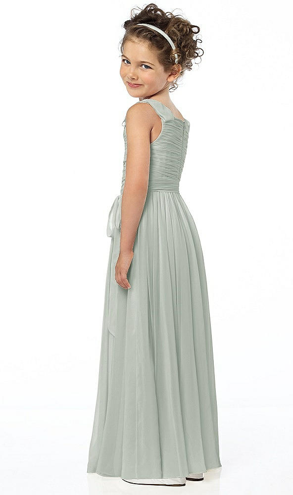 Back View - Willow Green Flower Girl Style FL4033