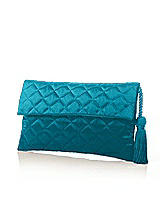 Front View Thumbnail - Oasis Quilted Envelope Clutch with Tassel Detail