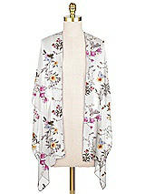 Front View Thumbnail - Butterfly Botanica Ivory Lux Chiffon Stole
