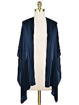 Front View Thumbnail - Midnight Navy Lux Chiffon Stole