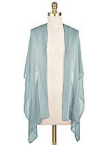 Front View Thumbnail - Morning Sky Lux Chiffon Stole
