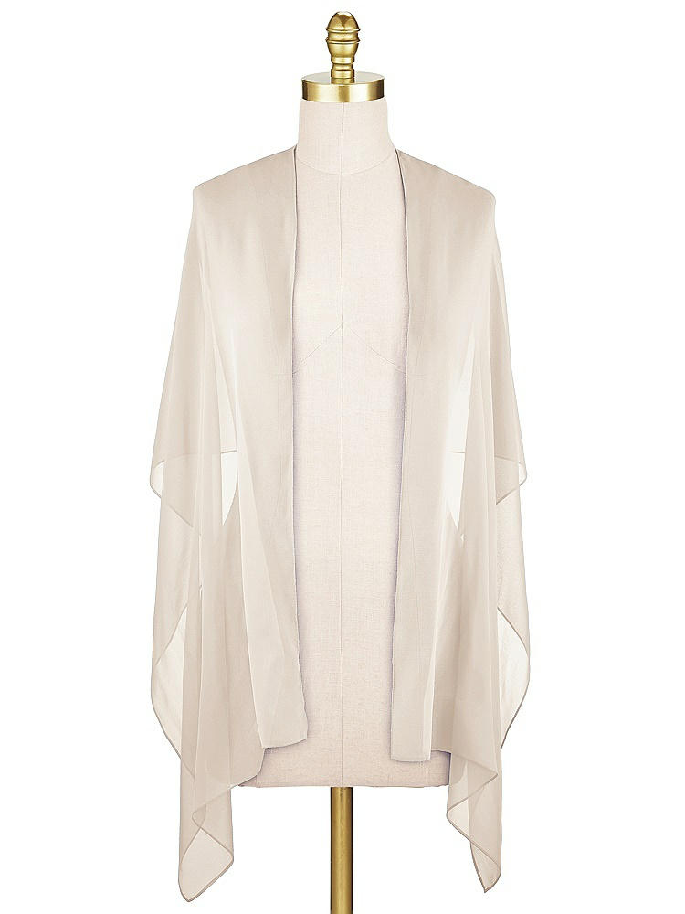 Front View - Oat Lux Chiffon Stole