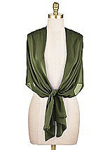 Alt View 2 Thumbnail - Olive Green Lux Chiffon Stole