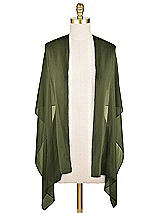 Front View Thumbnail - Olive Green Lux Chiffon Stole