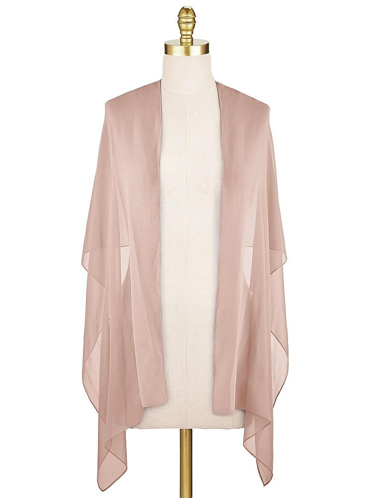 Front View - Toasted Sugar Lux Chiffon Stole