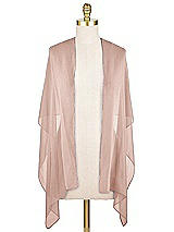 Front View Thumbnail - Toasted Sugar Lux Chiffon Stole