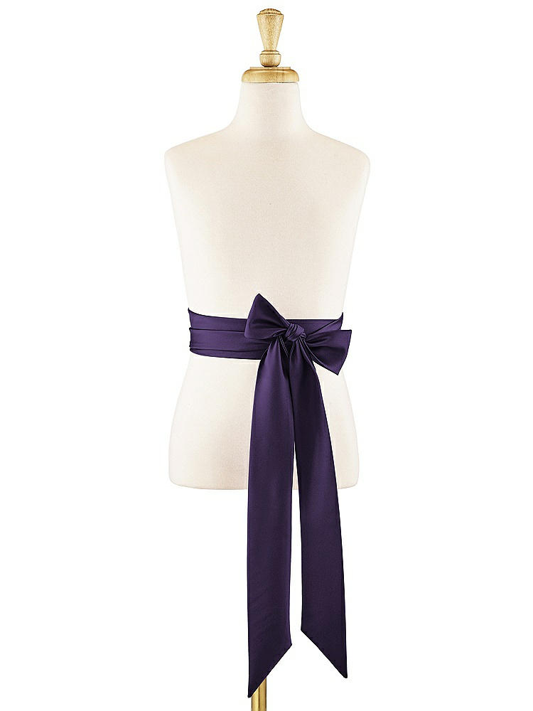 Front View - Concord Matte Satin Flower Girl Sash