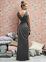Rear View Thumbnail - Charcoal Gray Lela Rose Bridesmaids Style LR174