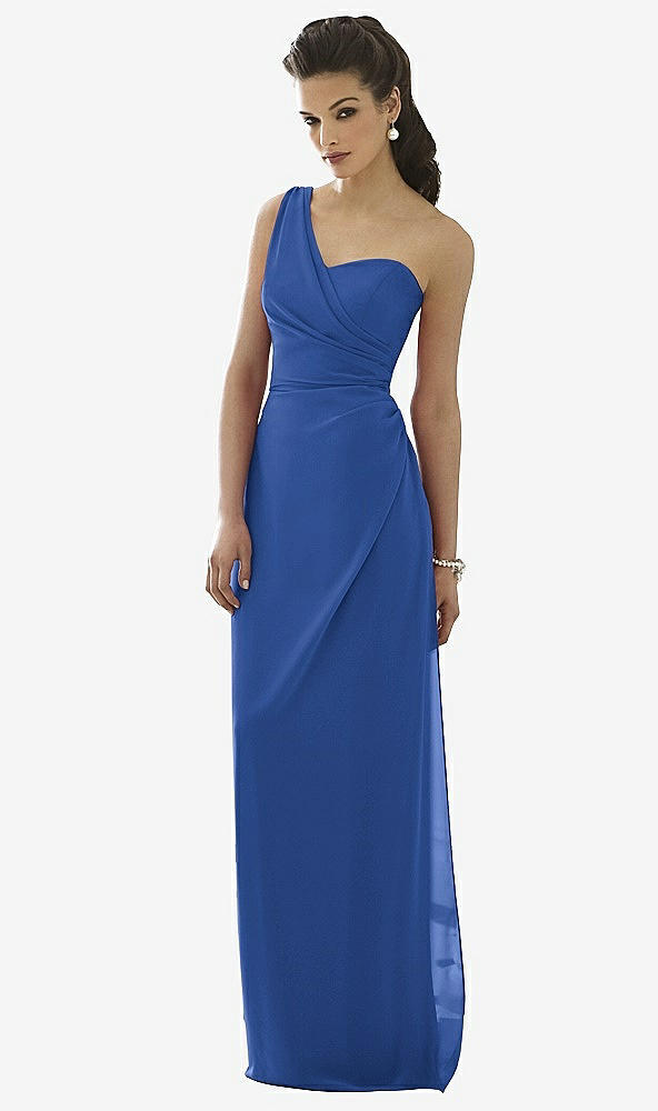 Front View - Classic Blue After Six Bridesmaid Dress 6646