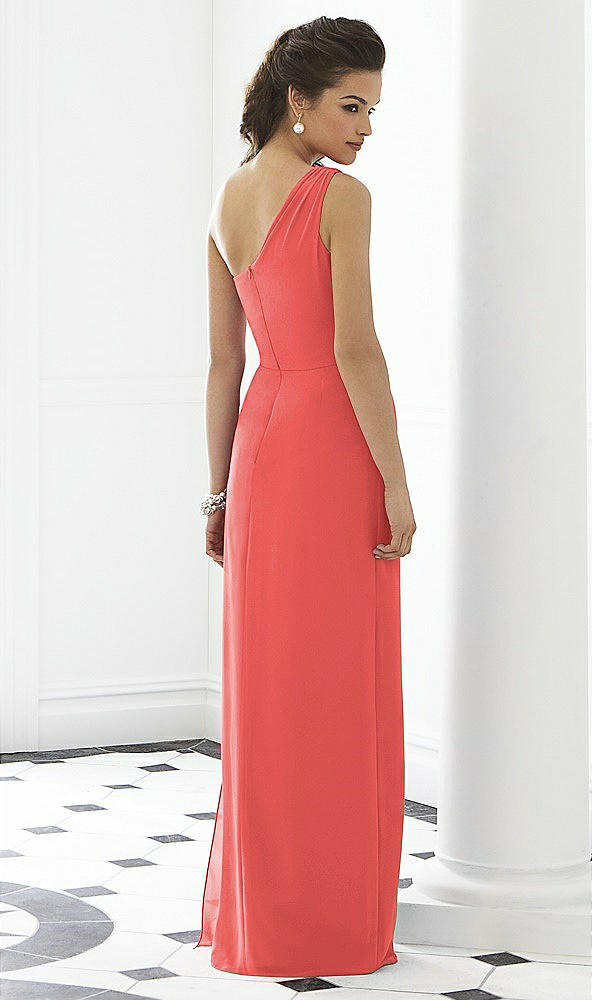 Back View - Perfect Coral After Six Bridesmaid Dress 6646