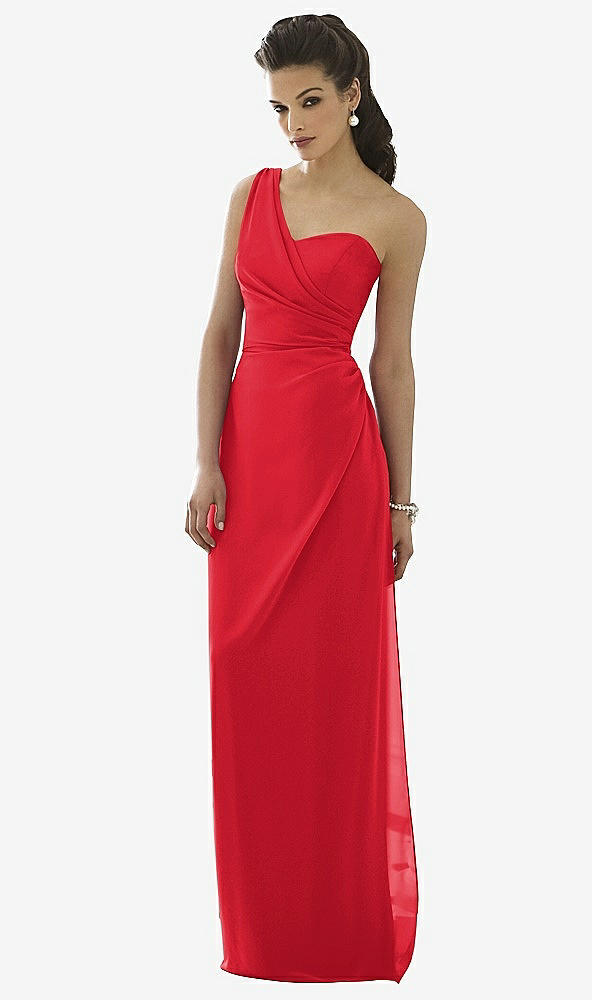 Front View - Parisian Red After Six Bridesmaid Dress 6646