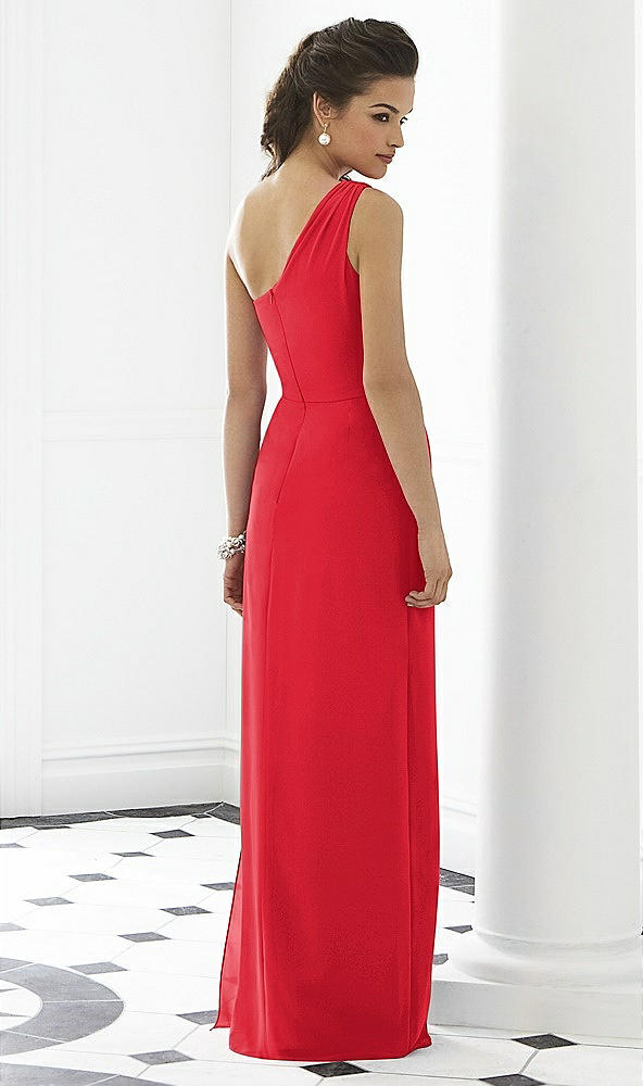 Back View - Parisian Red After Six Bridesmaid Dress 6646