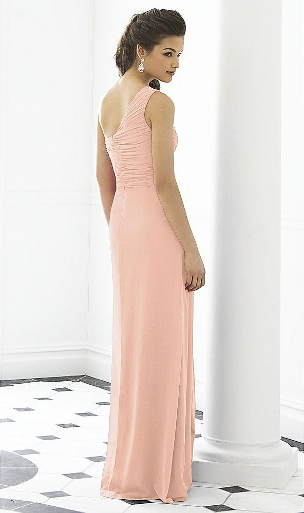 Back View - Pale Peach After Six Bridesmaid Dress 6651