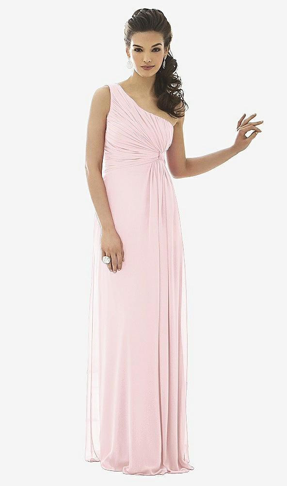 Front View - Ballet Pink After Six Bridesmaid Dress 6651