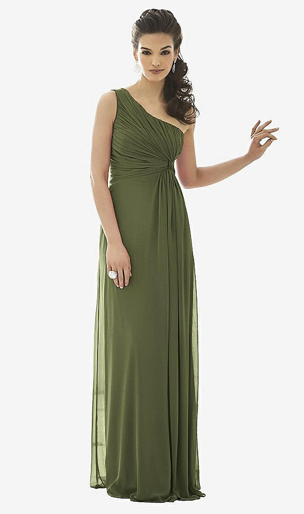 Front View - Olive Green After Six Bridesmaid Dress 6651