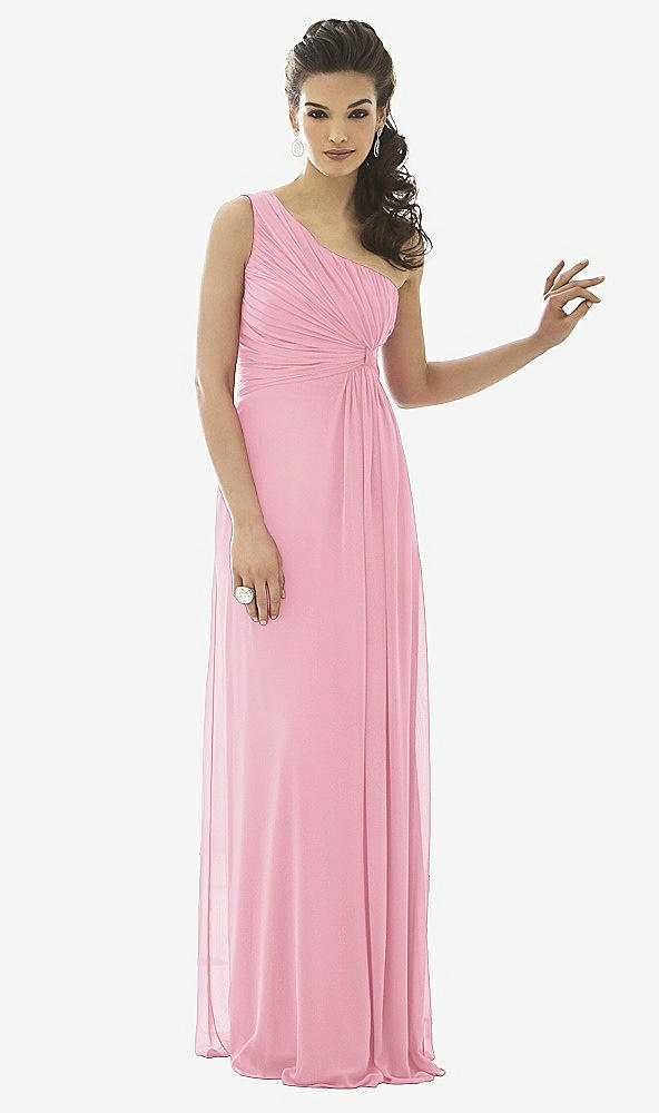 Front View - Peony Pink After Six Bridesmaid Dress 6651