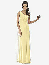 Front View Thumbnail - Pale Yellow After Six Bridesmaid Dress 6651