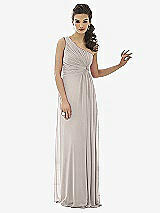 Front View Thumbnail - Taupe After Six Bridesmaid Dress 6651