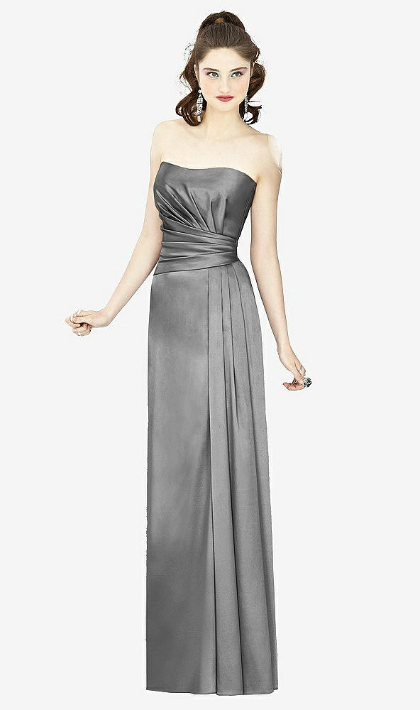Front View - Charcoal Gray Social Bridesmaids Style 8121
