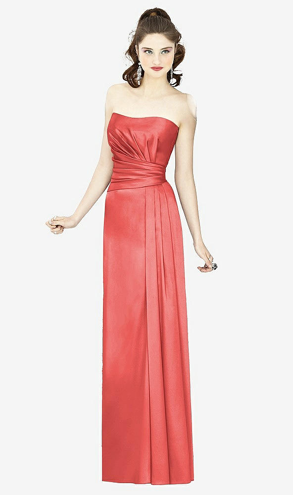 Front View - Perfect Coral Social Bridesmaids Style 8121