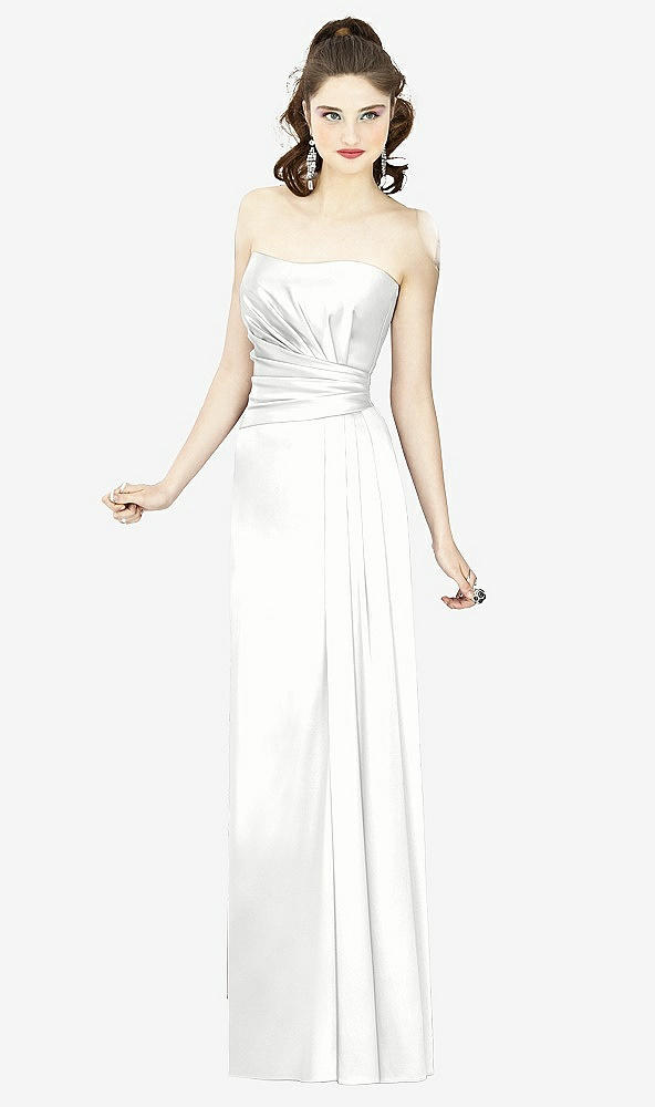 Front View - White Social Bridesmaids Style 8121