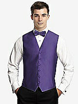 Front View Thumbnail - Regalia - PANTONE Ultra Violet Yarn-Dyed 6 Button Tuxedo Vest by After Six