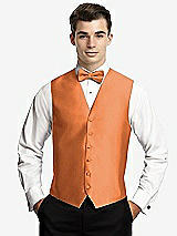 Front View Thumbnail - Clementine Yarn-Dyed 6 Button Tuxedo Vest by After Six