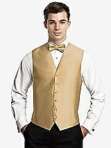 Front View Thumbnail - Venetian Gold Yarn-Dyed 6 Button Tuxedo Vest by After Six