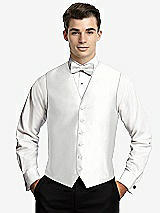 Front View Thumbnail - White Yarn-Dyed 6 Button Tuxedo Vest by After Six