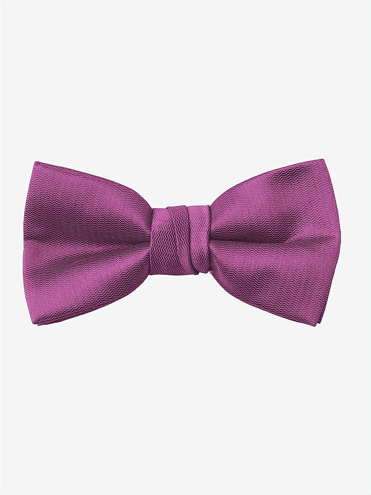 Front View - Radiant Orchid Yarn-Dyed Boy's Bow Tie by After Six