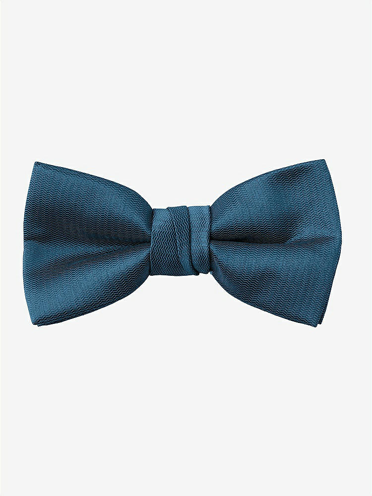 Front View - Atlantic Blue Yarn-Dyed Boy's Bow Tie by After Six