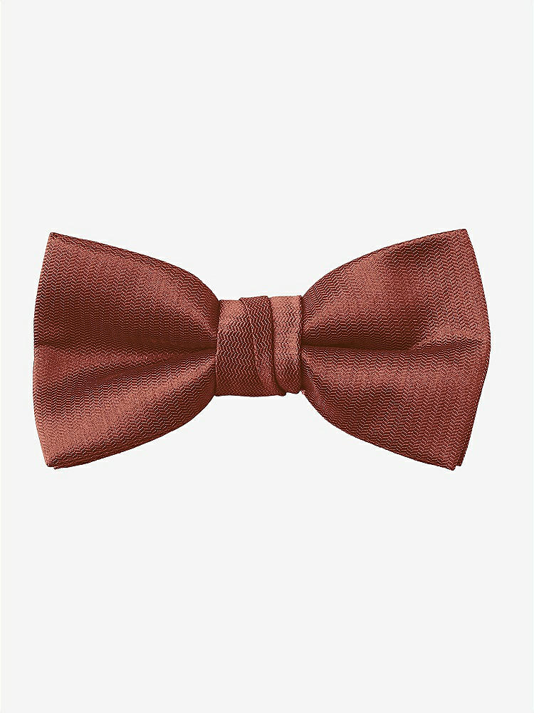 Front View - Auburn Moon Yarn-Dyed Boy's Bow Tie by After Six