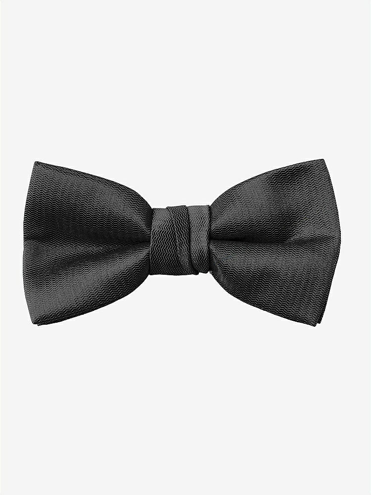 Front View - Black Yarn-Dyed Boy's Bow Tie by After Six