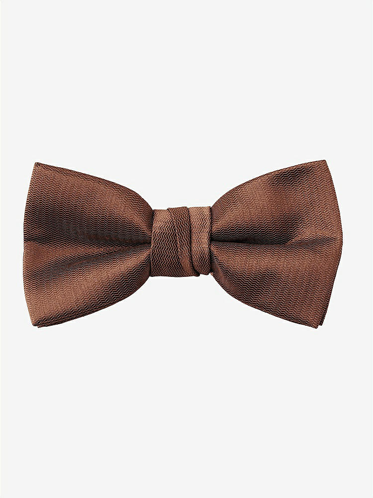 Front View - Cognac Yarn-Dyed Boy's Bow Tie by After Six