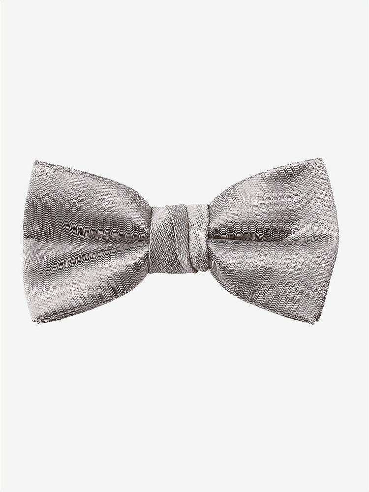Front View - Cashmere Gray Yarn-Dyed Boy's Bow Tie by After Six