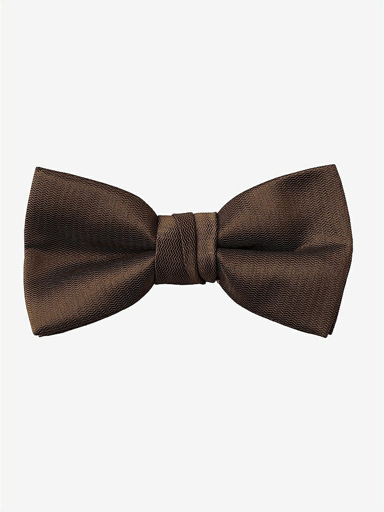 Front View - Espresso Yarn-Dyed Boy's Bow Tie by After Six