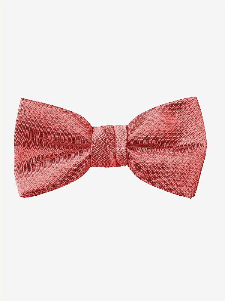 Front View - Perfect Coral Yarn-Dyed Boy's Bow Tie by After Six