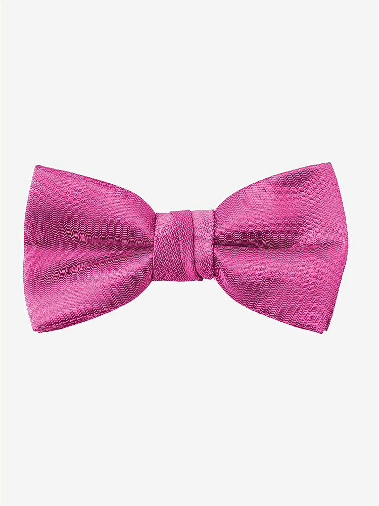 Front View - Fuchsia Yarn-Dyed Boy's Bow Tie by After Six