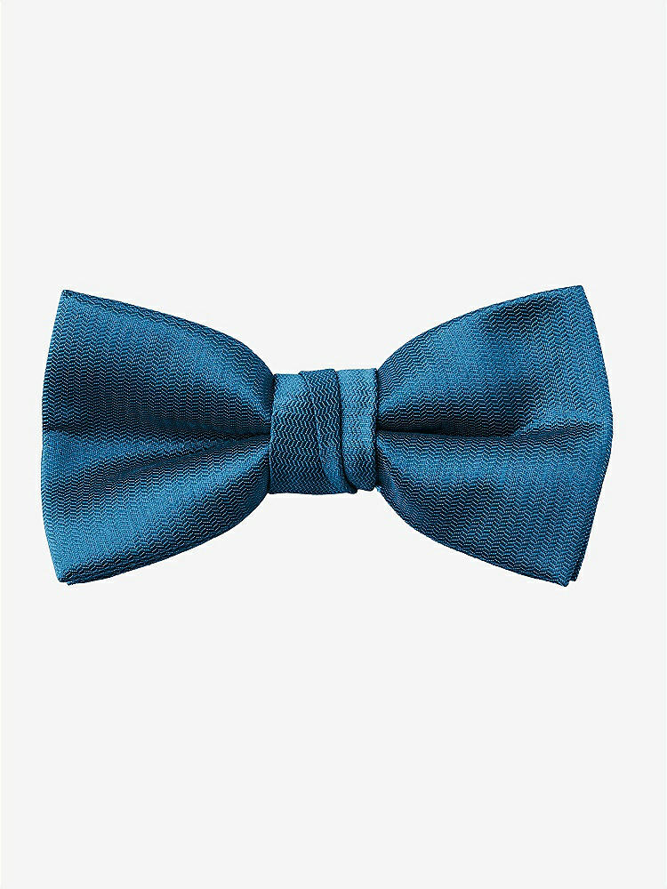 Front View - Ocean Blue Yarn-Dyed Boy's Bow Tie by After Six