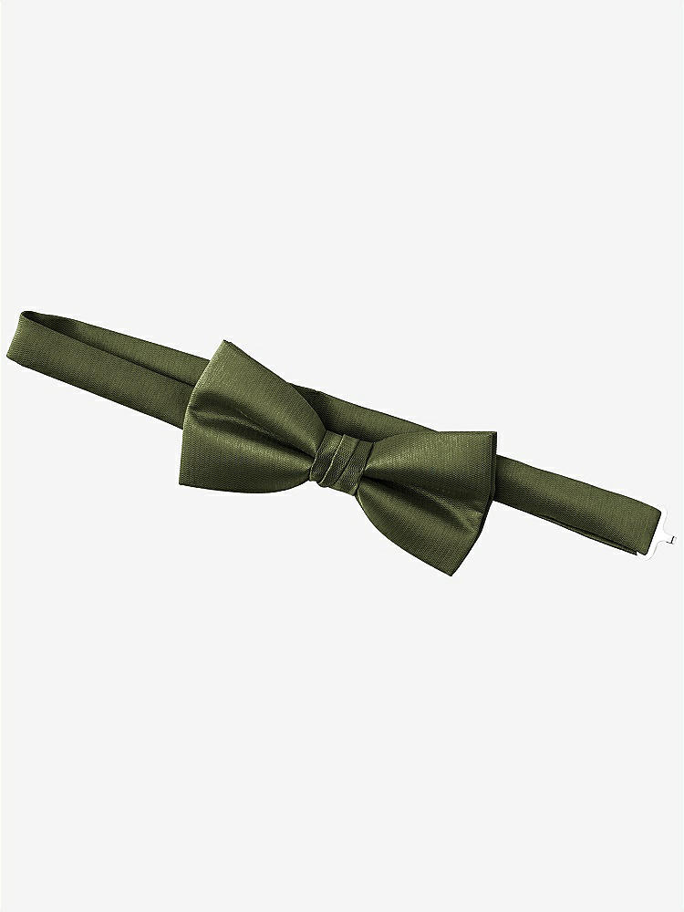 Back View - Olive Green Yarn-Dyed Boy's Bow Tie by After Six