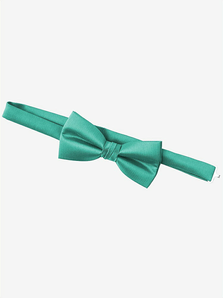 Back View - Pantone Turquoise Yarn-Dyed Boy's Bow Tie by After Six
