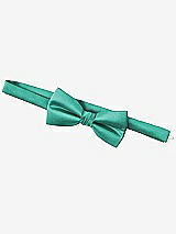 Rear View Thumbnail - Pantone Turquoise Yarn-Dyed Boy's Bow Tie by After Six