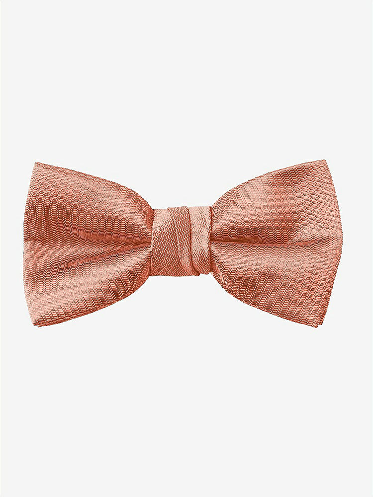 Front View - Terracotta Copper Yarn-Dyed Boy's Bow Tie by After Six