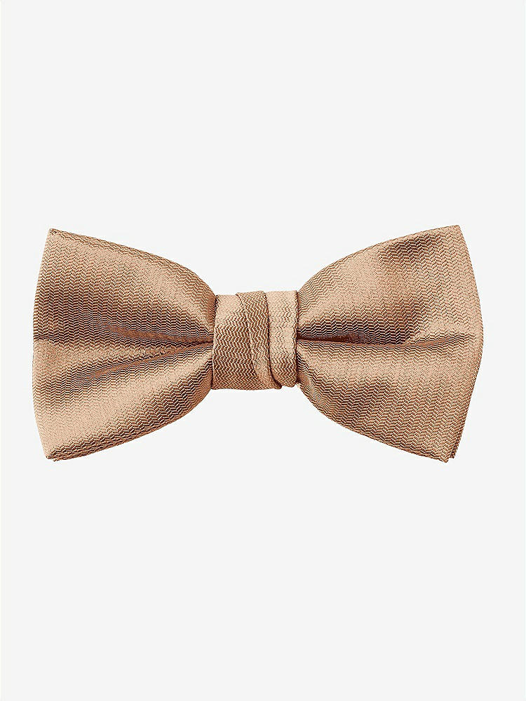 Front View - Toffee Yarn-Dyed Boy's Bow Tie by After Six