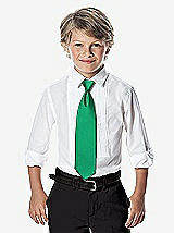 Front View Thumbnail - Pantone Emerald Yarn-Dyed Boy's Slider Tie by After Six