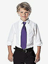 Front View Thumbnail - Regalia - PANTONE Ultra Violet Yarn-Dyed Boy's Slider Tie by After Six