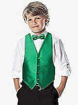 Front View Thumbnail - Pantone Emerald Yarn-Dyed Boy's Backless Vest by After Six