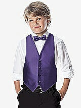 Front View Thumbnail - Regalia - PANTONE Ultra Violet Yarn-Dyed Boy's Backless Vest by After Six