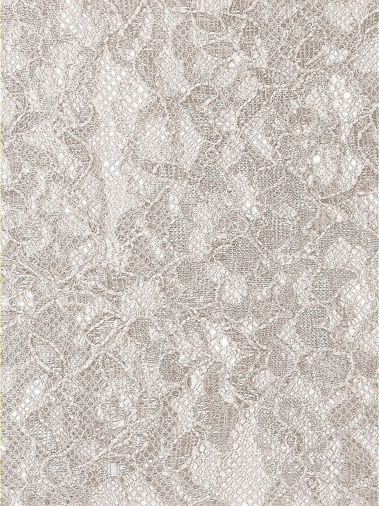 Front View - Blush Rococo Metallic Lace Fabric by the yard
