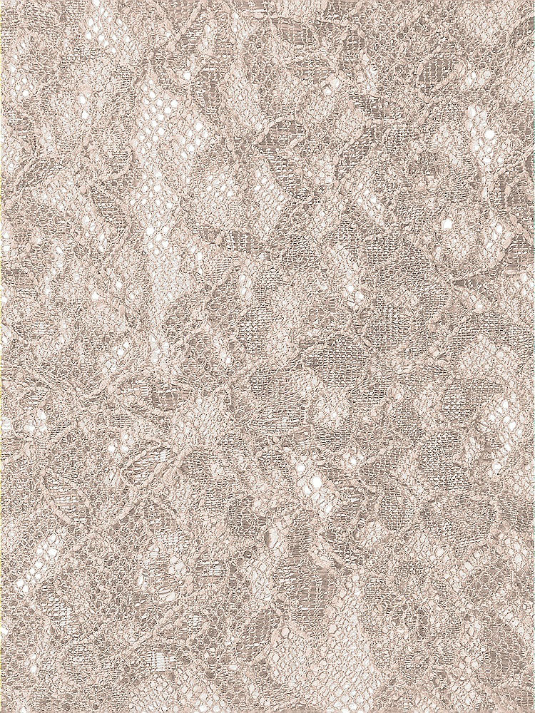 Front View - Cameo Rococo Metallic Lace Fabric by the yard